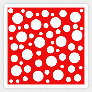 sixties polka dot pop art pattern Sticker